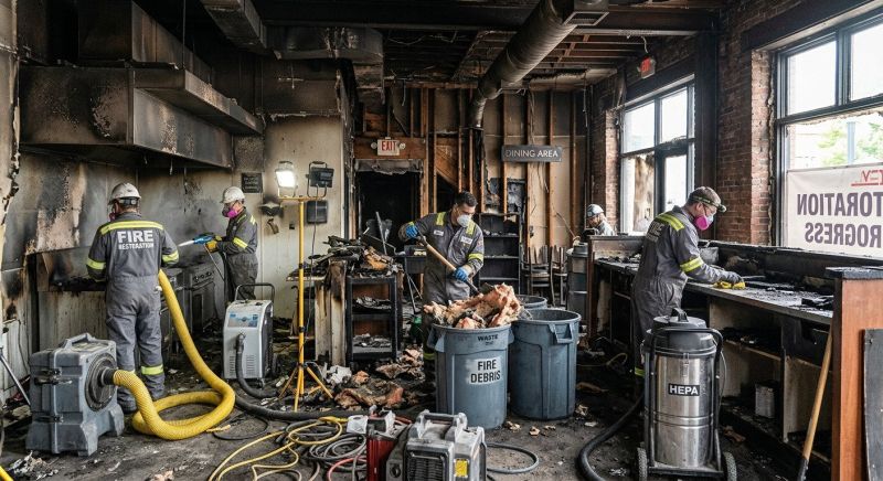 Commercial Fire Restoration in Santa Rosa, CA